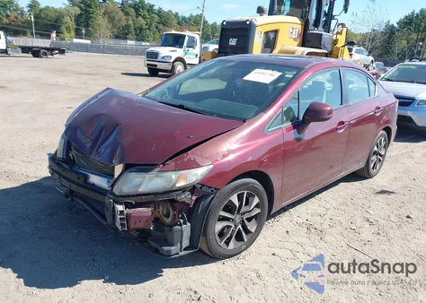 2013 Honda Civic Ex z USA, uszkodzony, nr VIN 2HGFB2F82DH535833